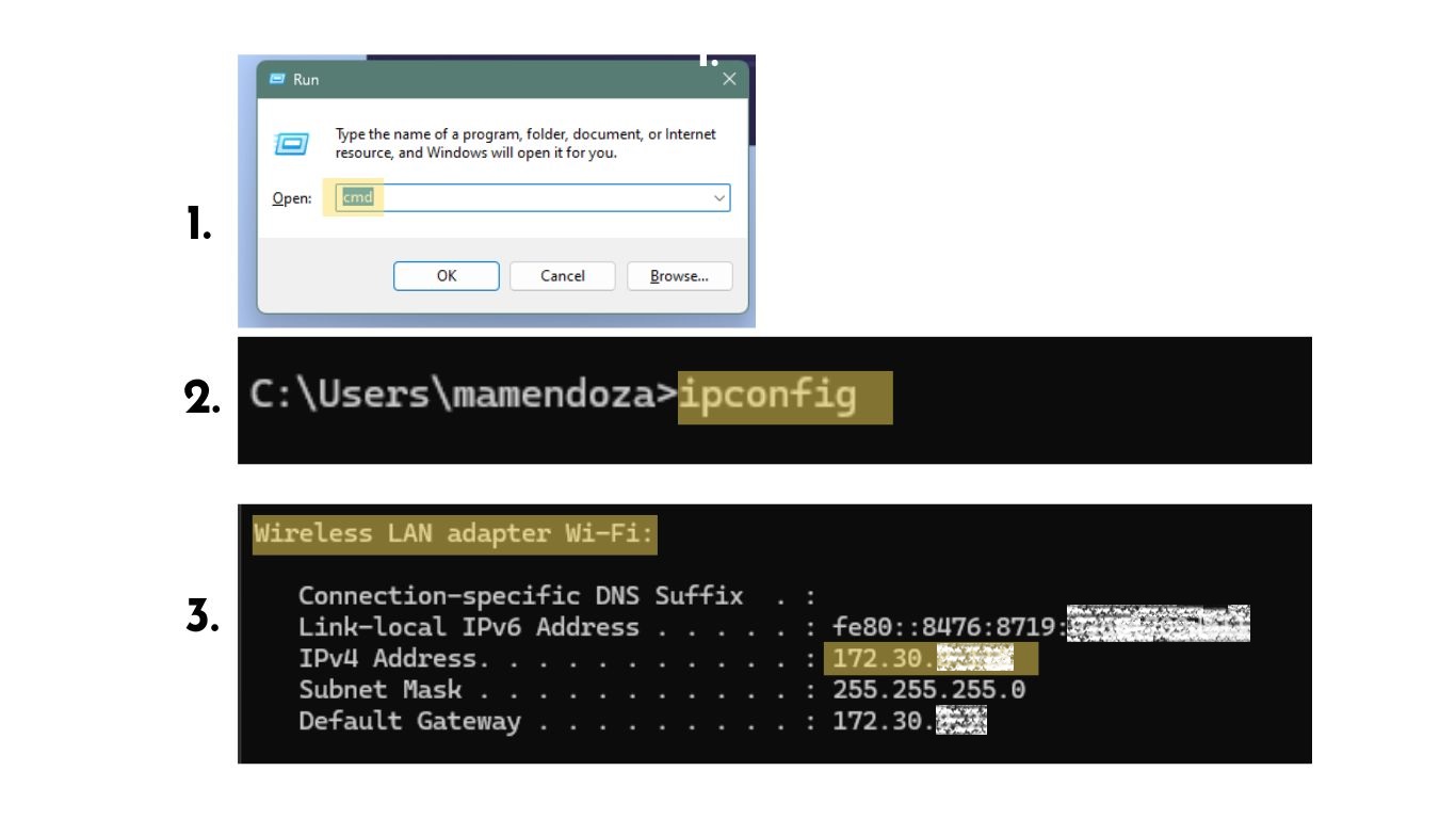 Comando ipconfig